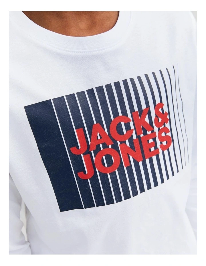 Corp Logo T-shirt in White