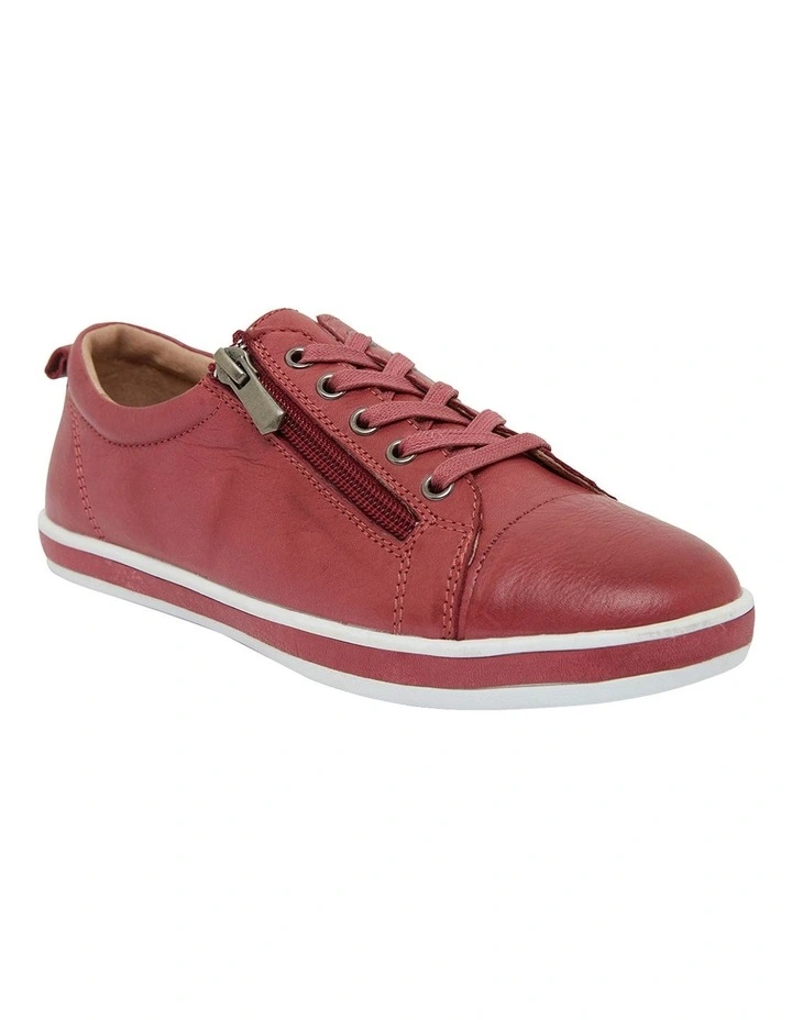 Whisper Sneakers in Red Leather