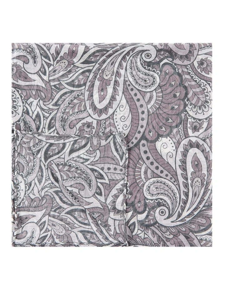 Filarete Pocket Square in Brown Ivory