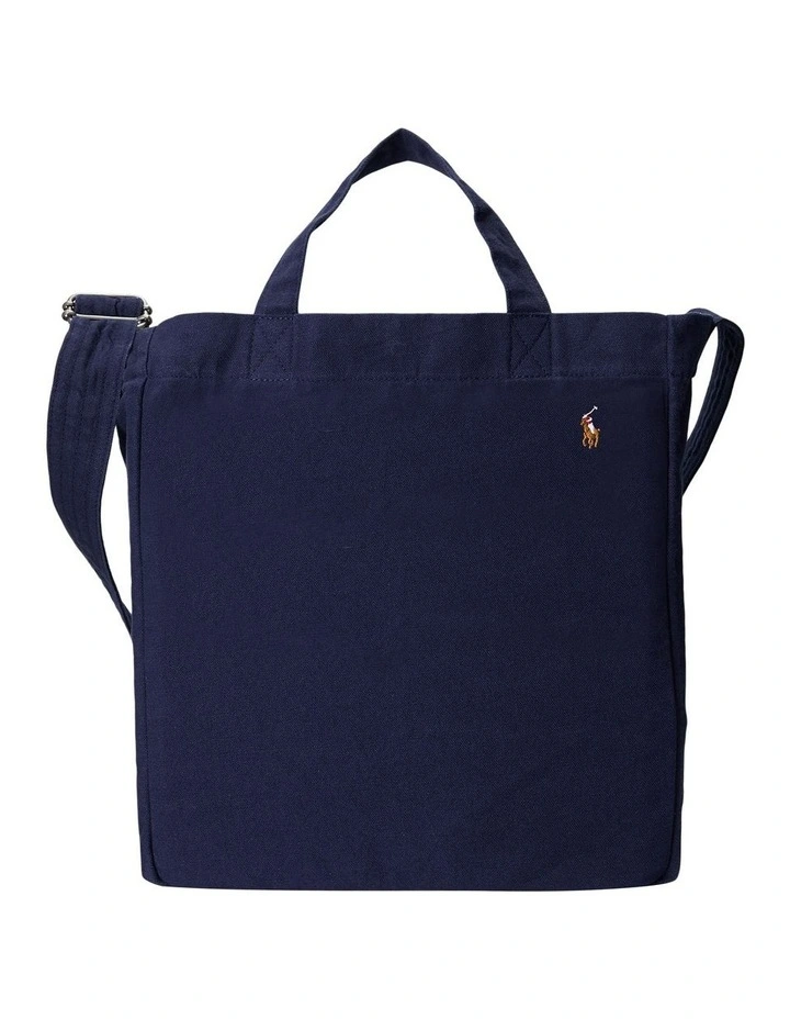 Canvas Shopper Tote in Navy