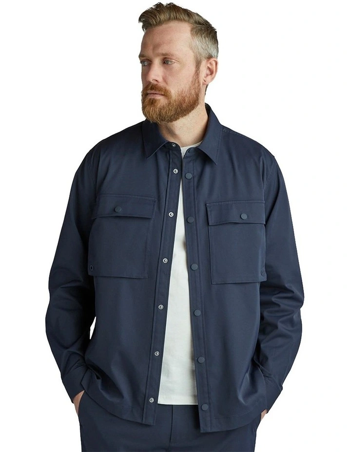 Solid Tech Shirt in Navy