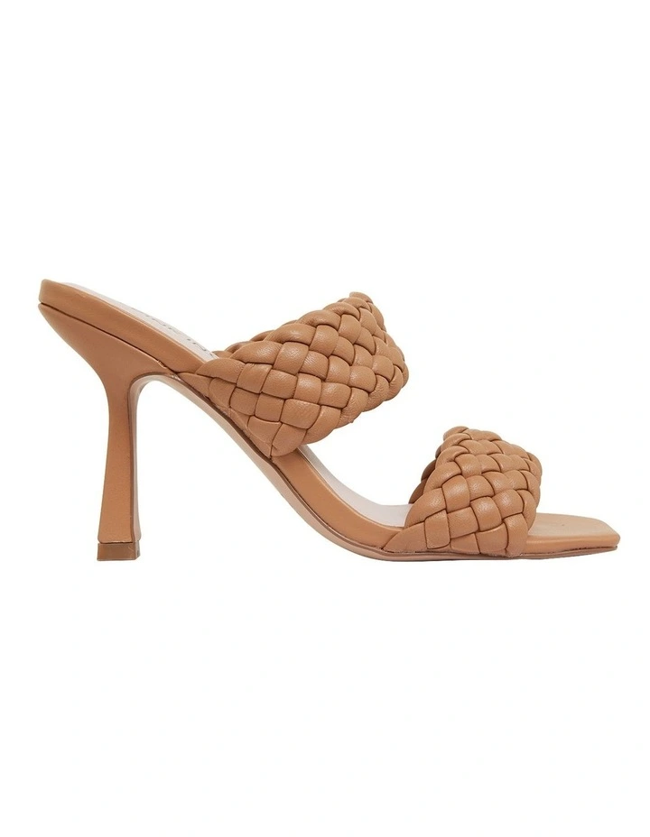 Jacinta Dark Camel Weave Glove Sandals