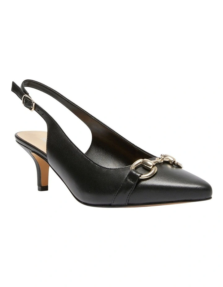 Nigella Heeled Shoes in Black Glove
