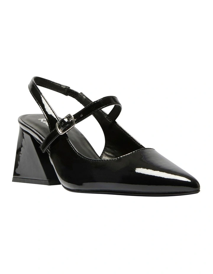 Loyal Heeled Shoes in Black Patent