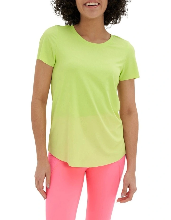 Move-It Rib T-shirt in Sharp Green