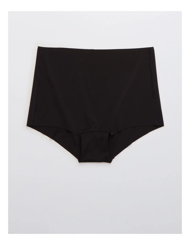 No Show Smoothez XTRA Mid Rise Cheeky Underwear in Black