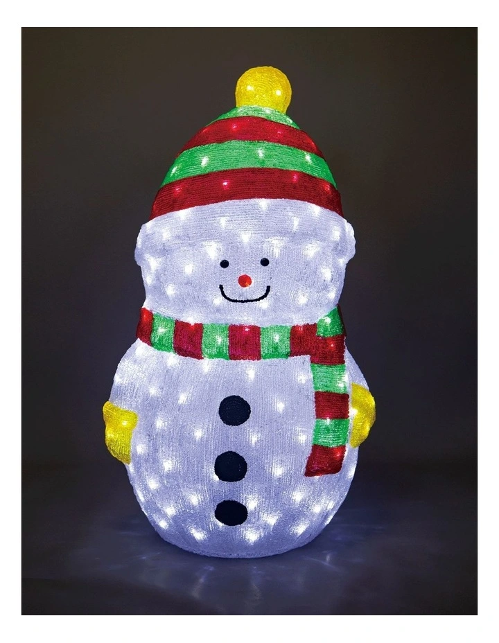 Acrylic LED Snowman 2 Size Xmas Outdoor Decoration 61cm