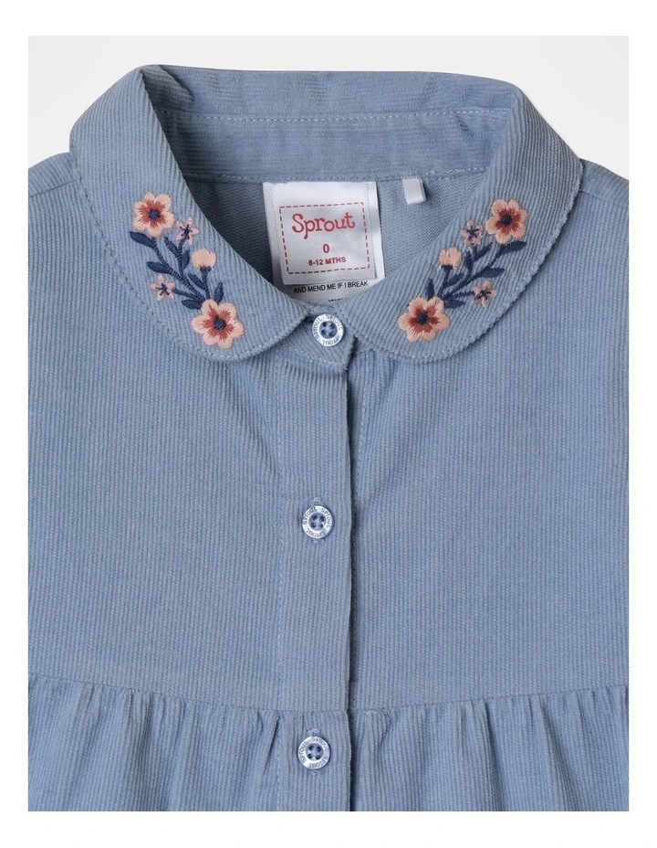 Cord Dress in Blue