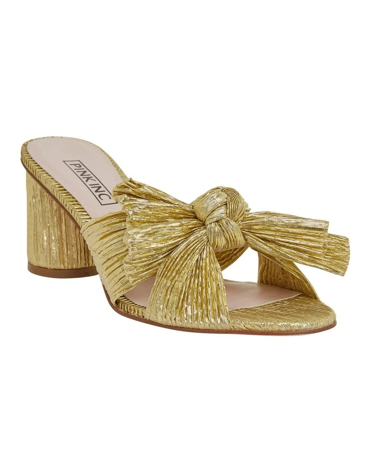 Surge Gold Metallic Sandals