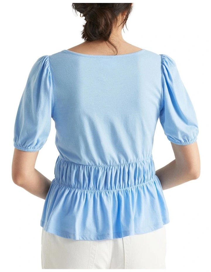 Square Neck Ruched Tee