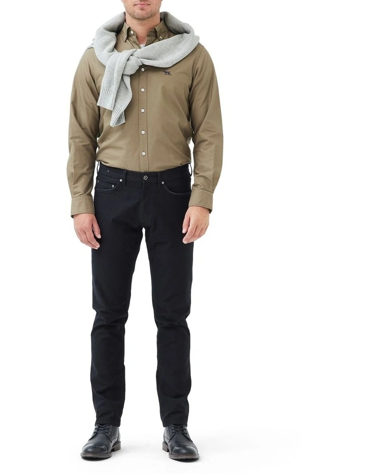 Gunn Oxford Sports Fit Shirt in Olive