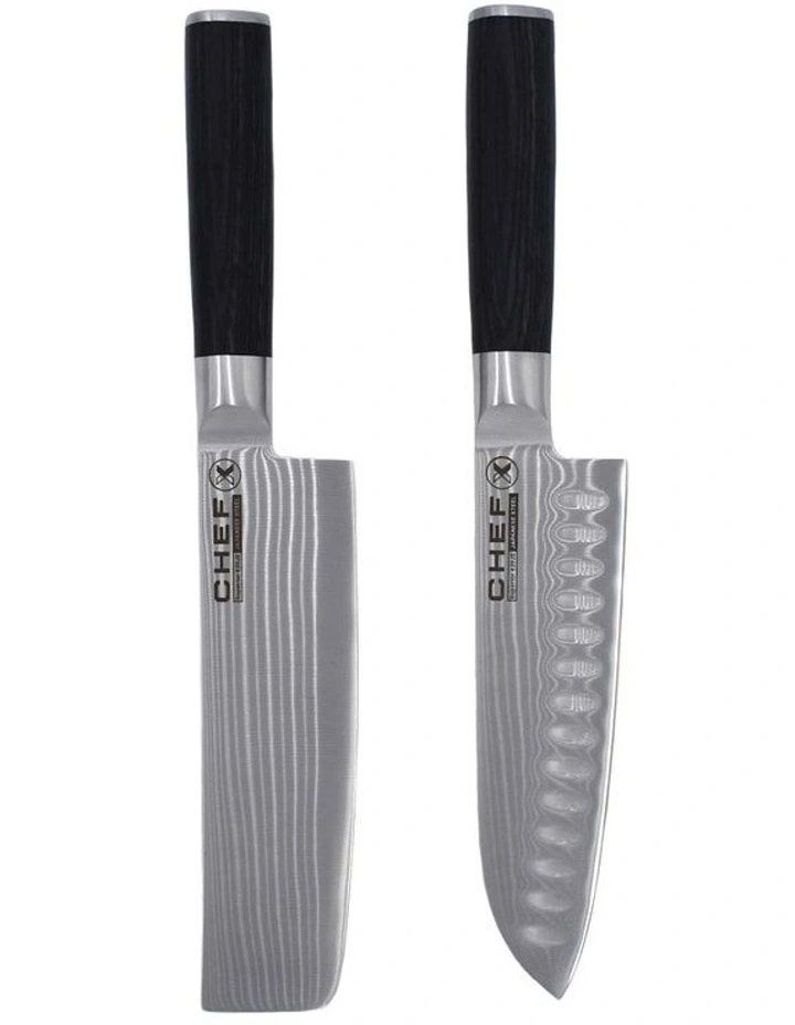 Miyamoto Set of 2 Asian Knife Silver