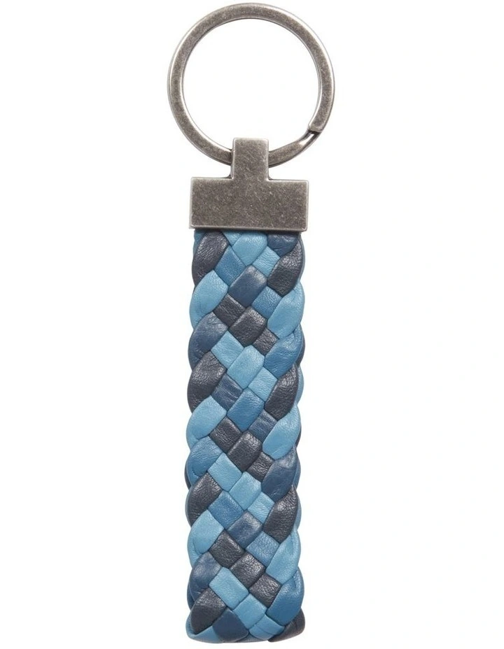 Credit Card Wallet & Keyring in Blue Tonal