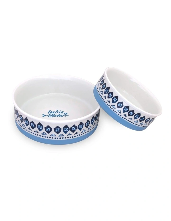 Noosa Nights Ceramic Dog Bowls