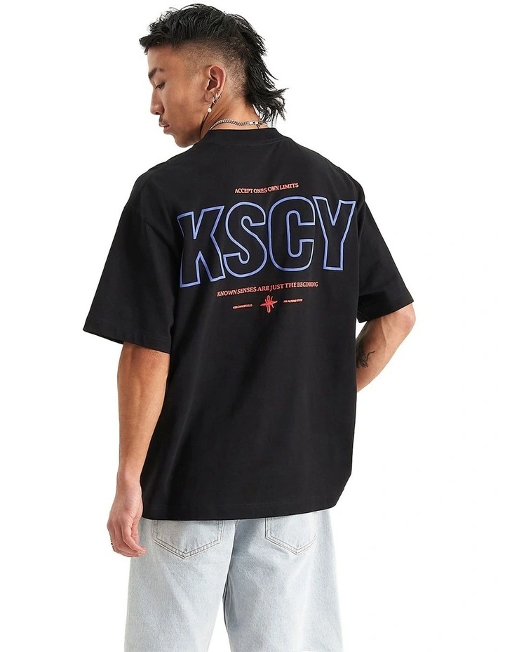 Limits Heavy Street Fit Tee in Jet Black