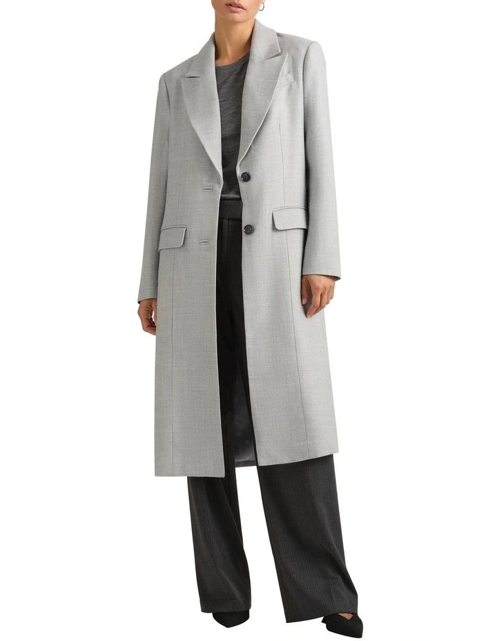 Cicily Coat in Light Grey