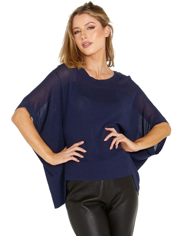 Irises Knit in Navy