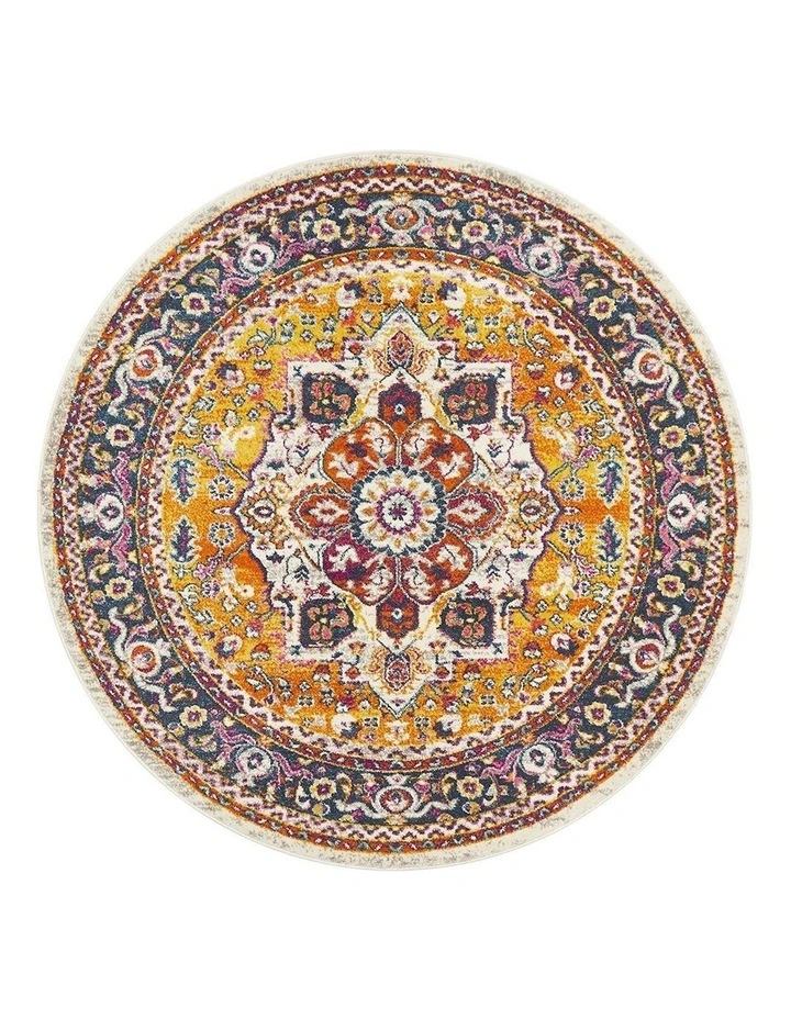 Babylon Round Rug in Multi