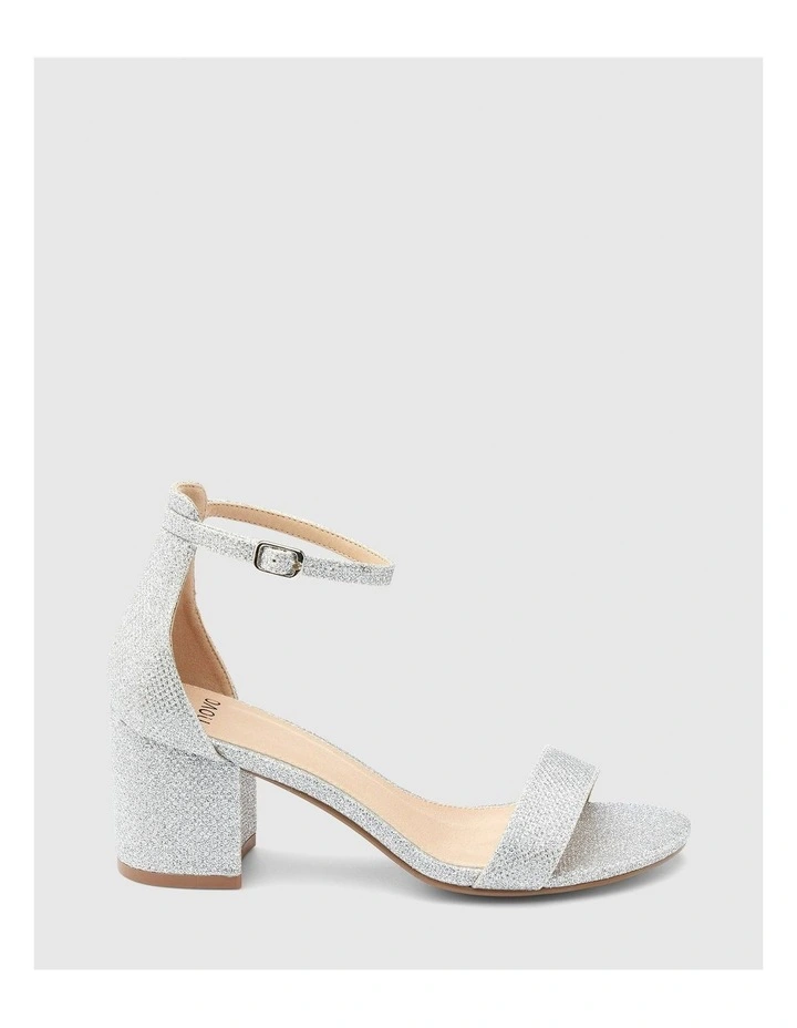 Pusha Heels in Silver
