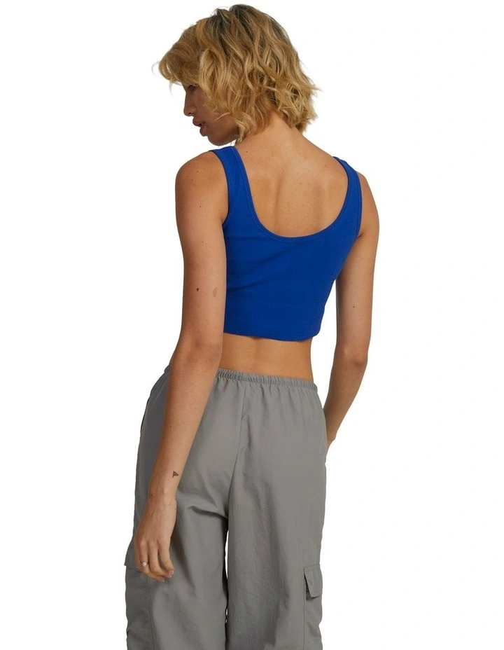 Grounded Scooped Tank Top in Bolt