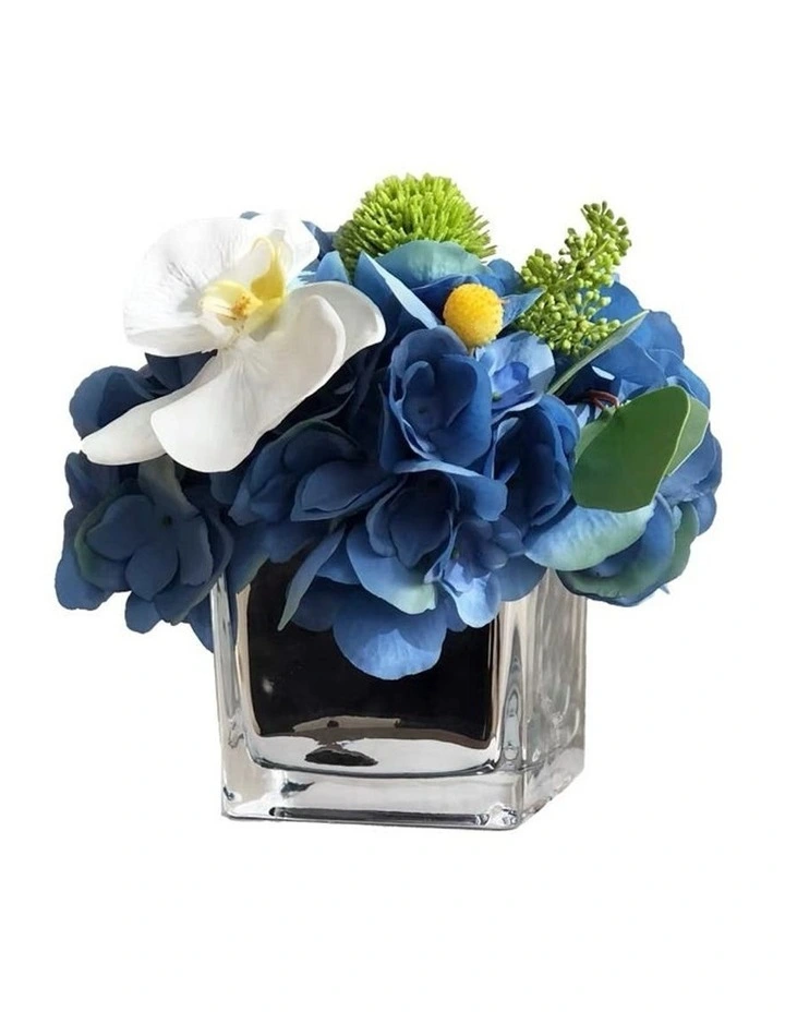 Dream Blue Artificial Hydrangea Floral Arrangement
