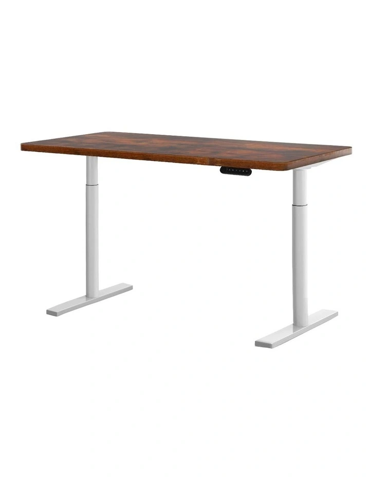 Standing Desk in White/Brown
