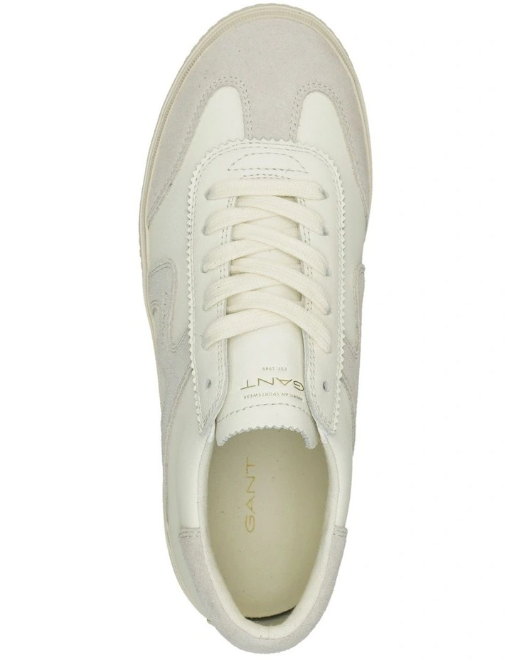 Carroly Leather Sneaker in White