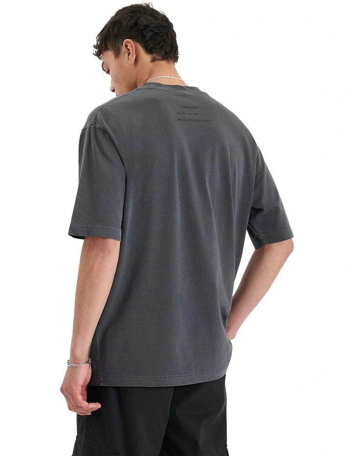 Doric Heavy Oversized Tee in Grey