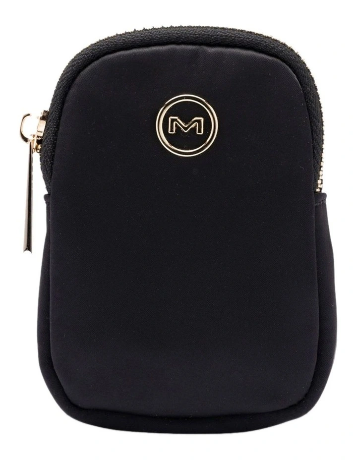 Ebby Mini Pouch in Black/Light Gold
