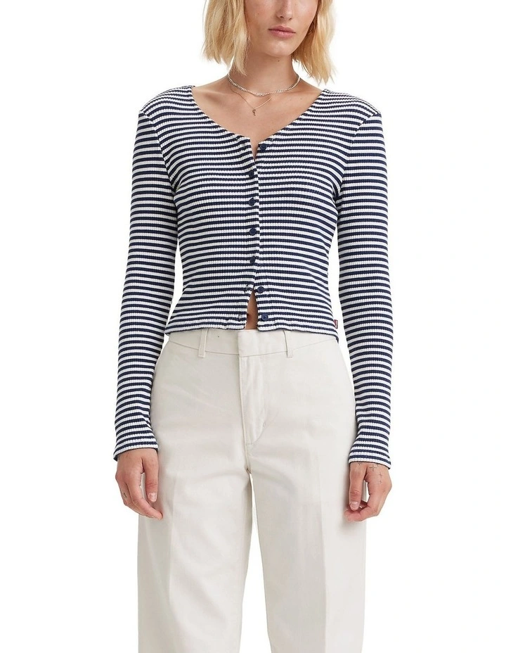 Monica Long-Sleeve T-Shirt in Cloud Dancer