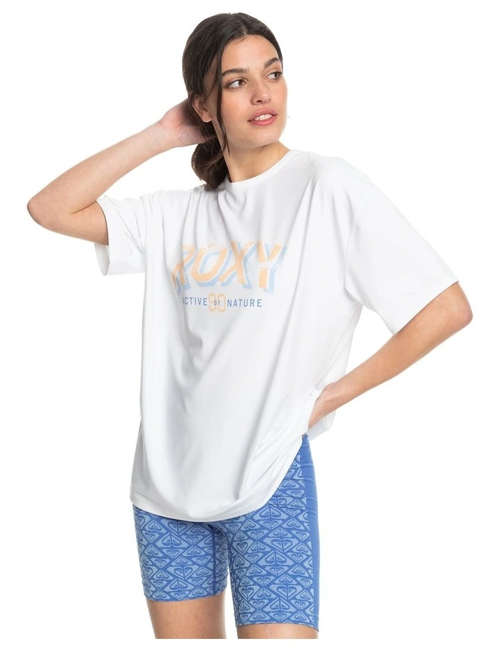 Beach Bound Technical T-shirt in Bright White