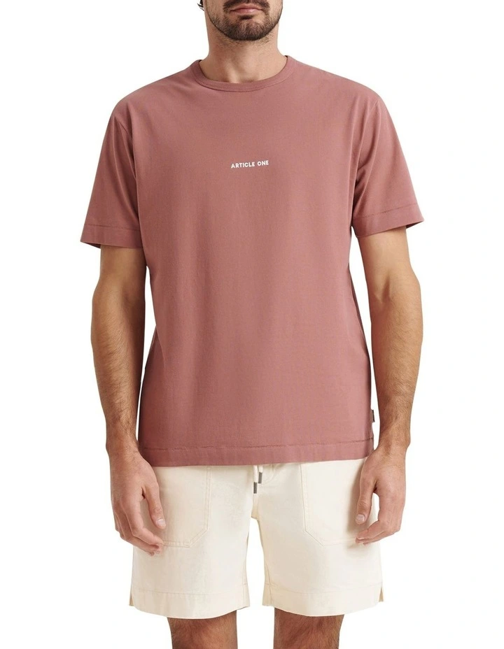 Minimal Logo Tee in Pepper