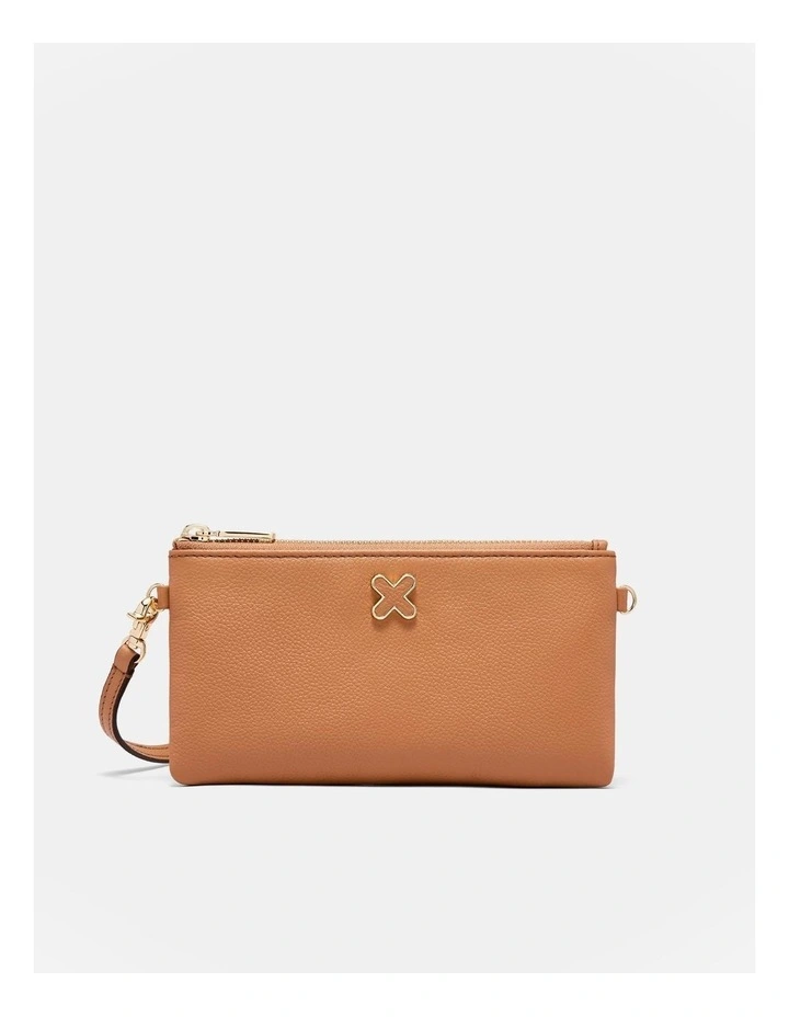 Hendrix Pouch Crossbody Bag in Caramel
