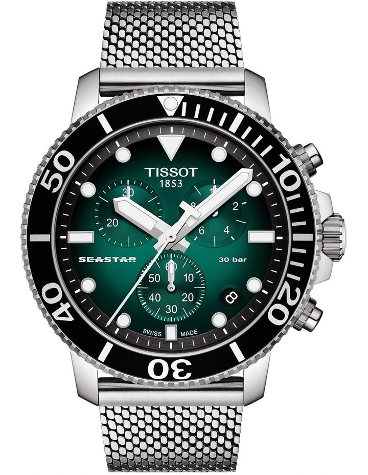 Seastar 1000 Chronograph T1204171109100 Watch in Green