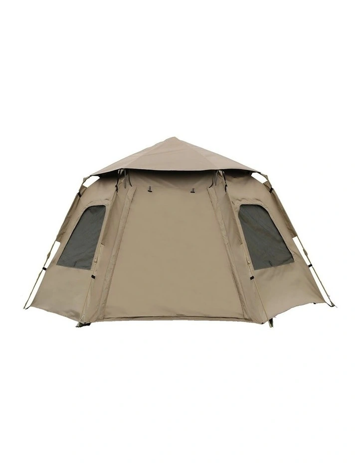 Instant Pop up Automatic Canopy Outdoor Camping Tent in Beige