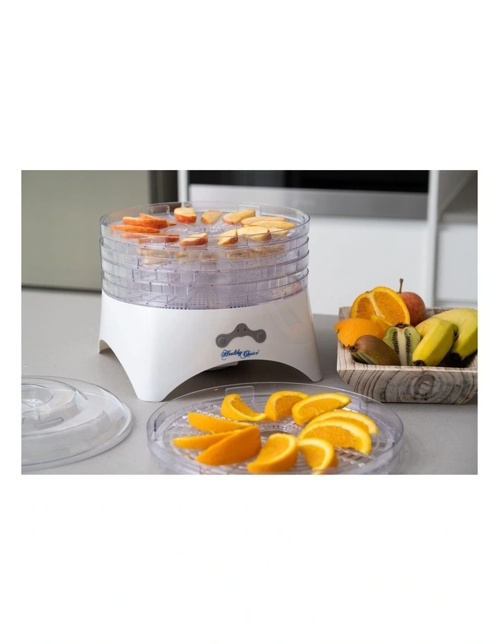 Digital Food Dehydrator with 2 Power Level in White