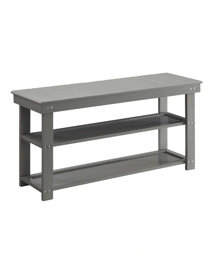 Maeve Shoe Storage Bench in Grey