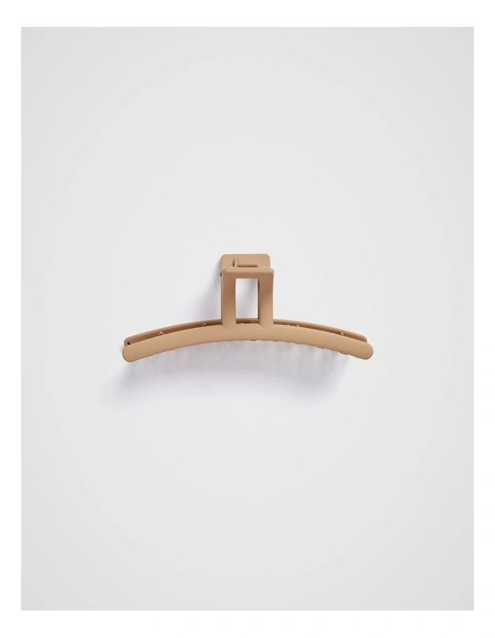 Skinny Hair Claw in Beige