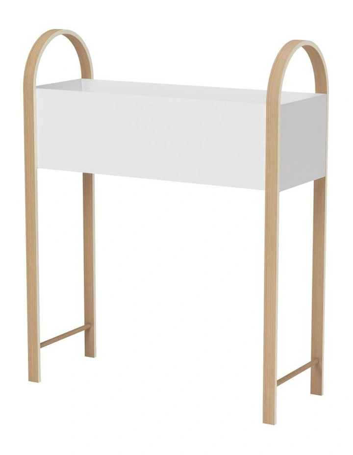 Bellwood Planter in White/Natural