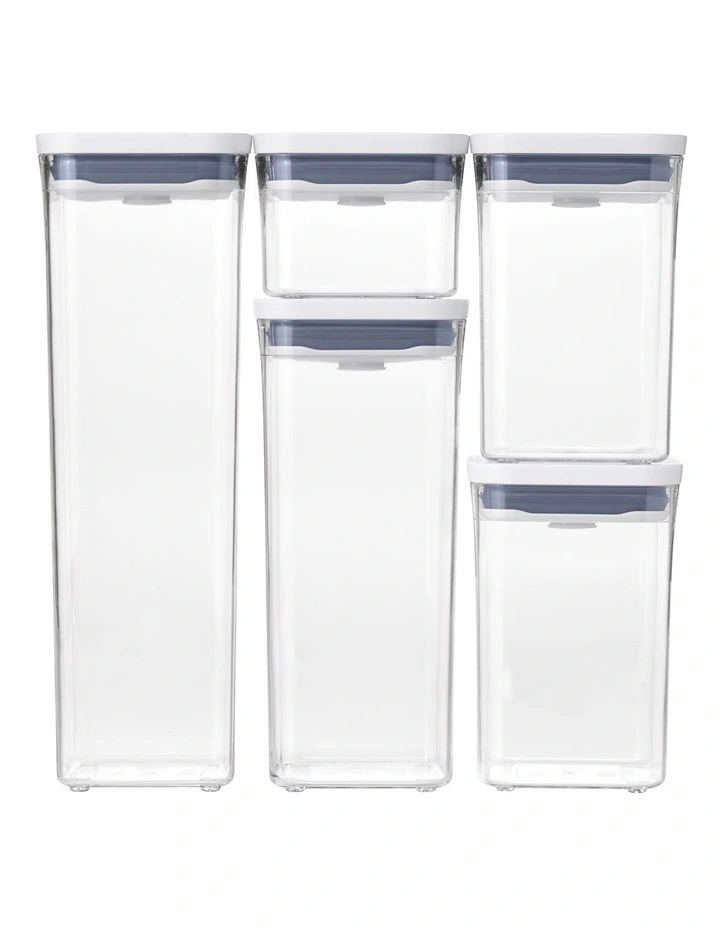 POP 5-Piece Container Set in Clear