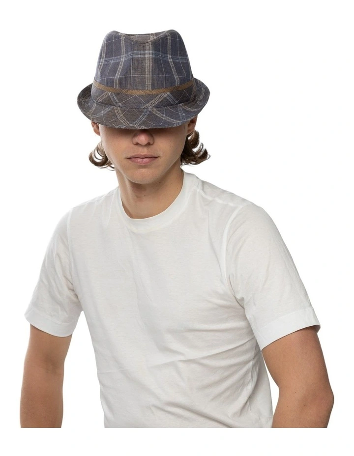 Duke Linen Trilby in Grey