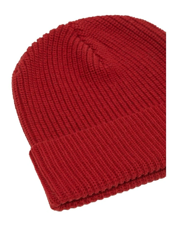 Ruben Knit Beanie in Red