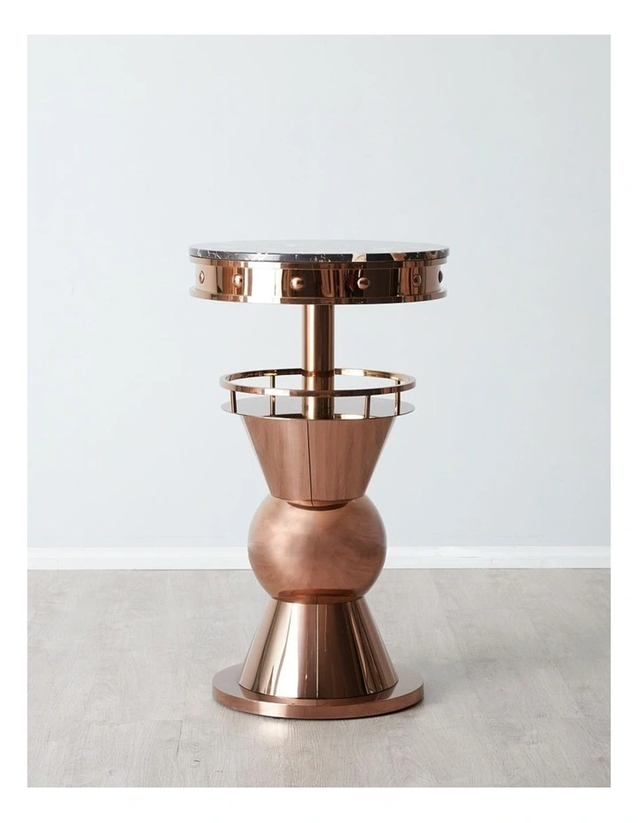 Freda Bar Table in Rose Gold