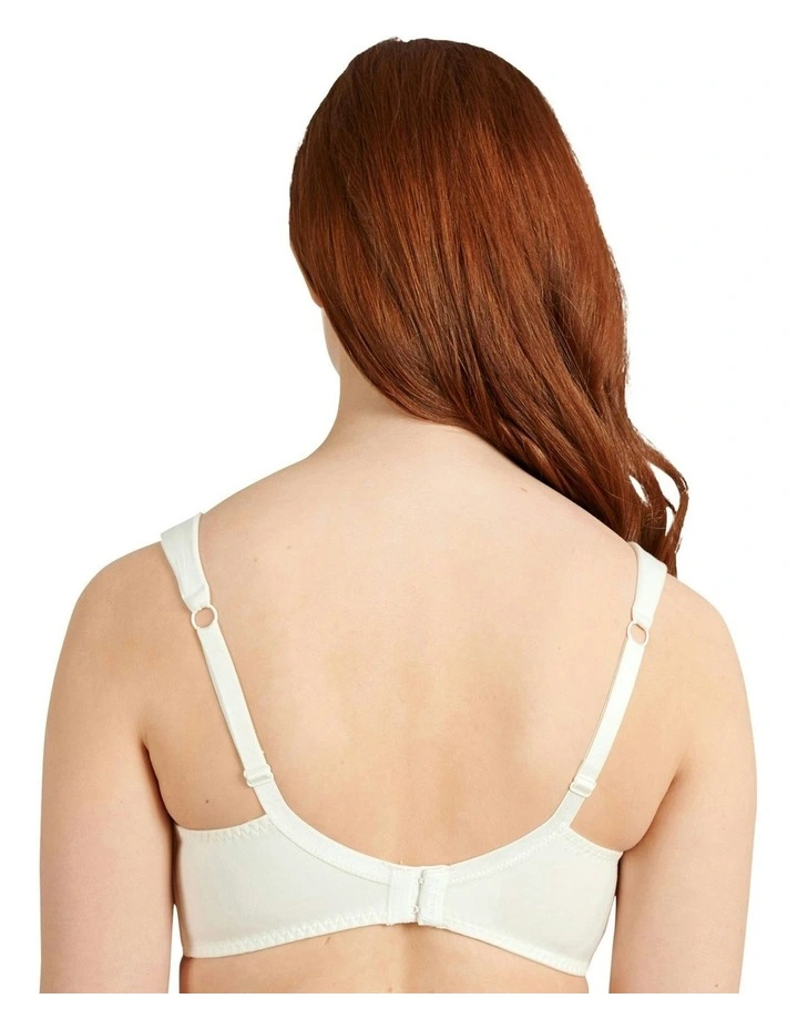 New Calin Organic Cotton Underwire Nursing Bra in White