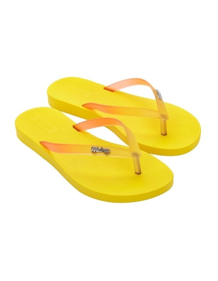 Melissa Sun Venice Flip Flop in Yellow Clear