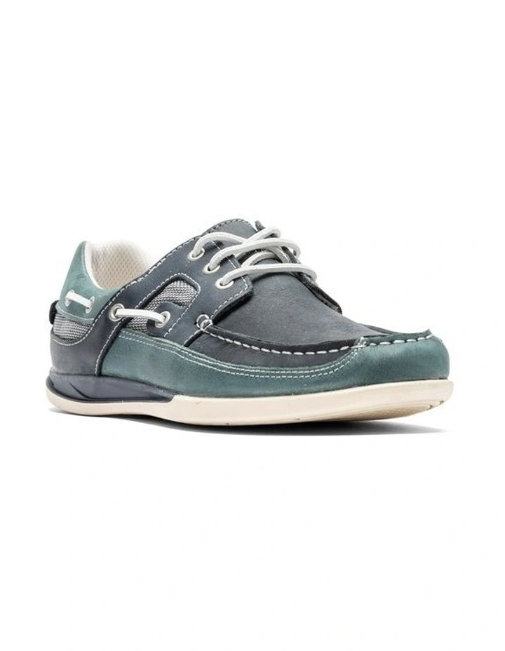 Picton Boat Shoe in Blue Multi
