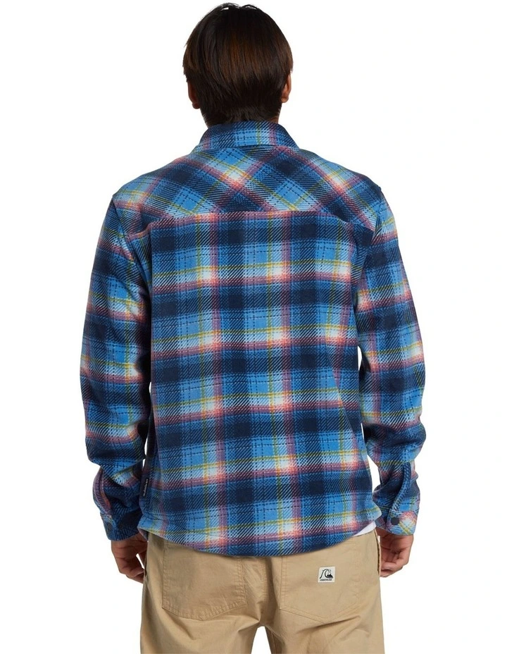 Surf Days Long Sleeve Fleece Shirt in Star Saphire