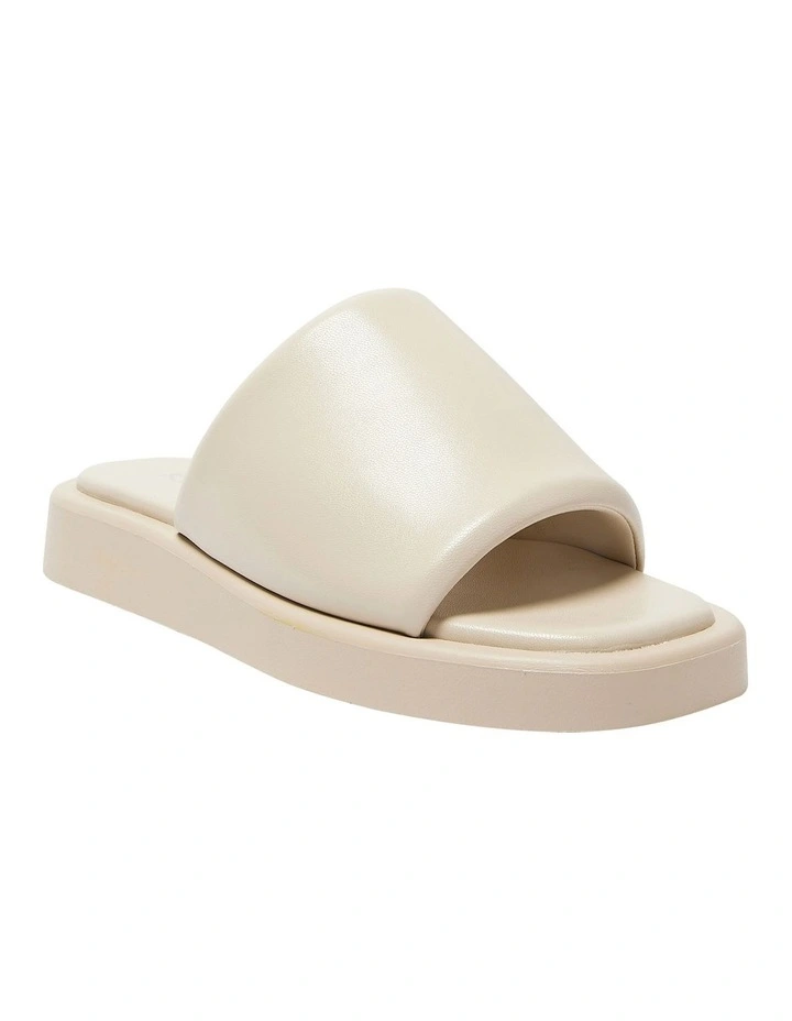 Punch Sandals in Bone Smooth