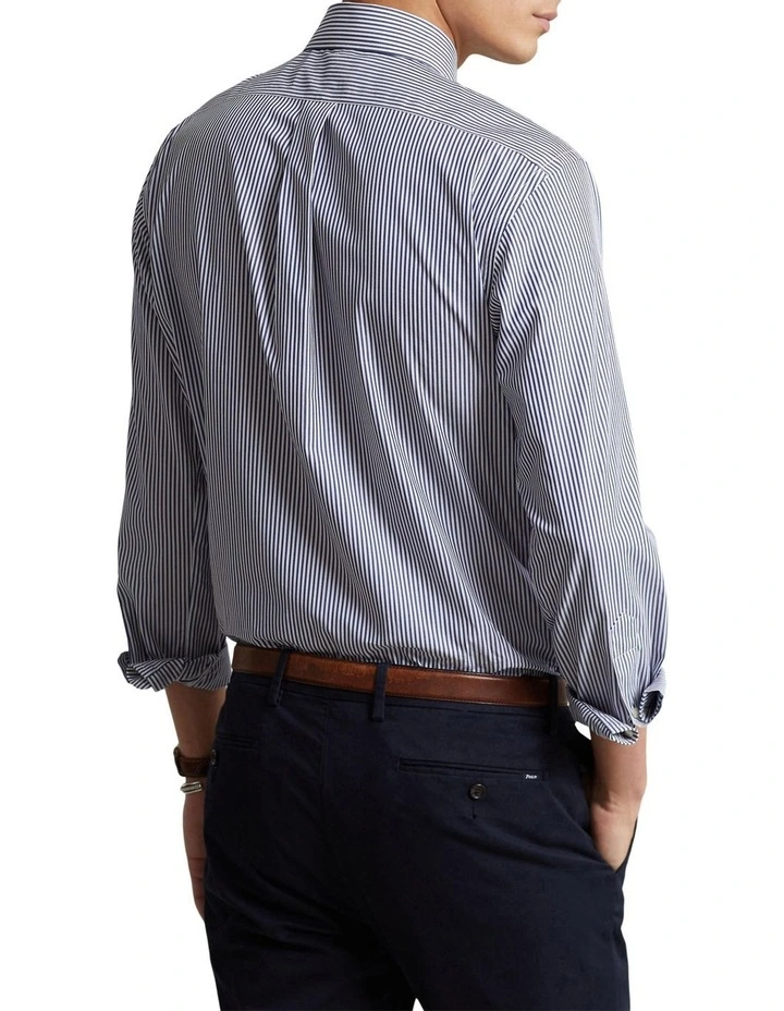 Classic Fit Poplin Shirt in Navy