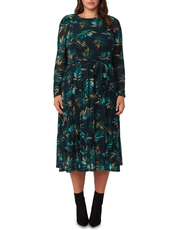 Foliage Whisper Dress in Multi